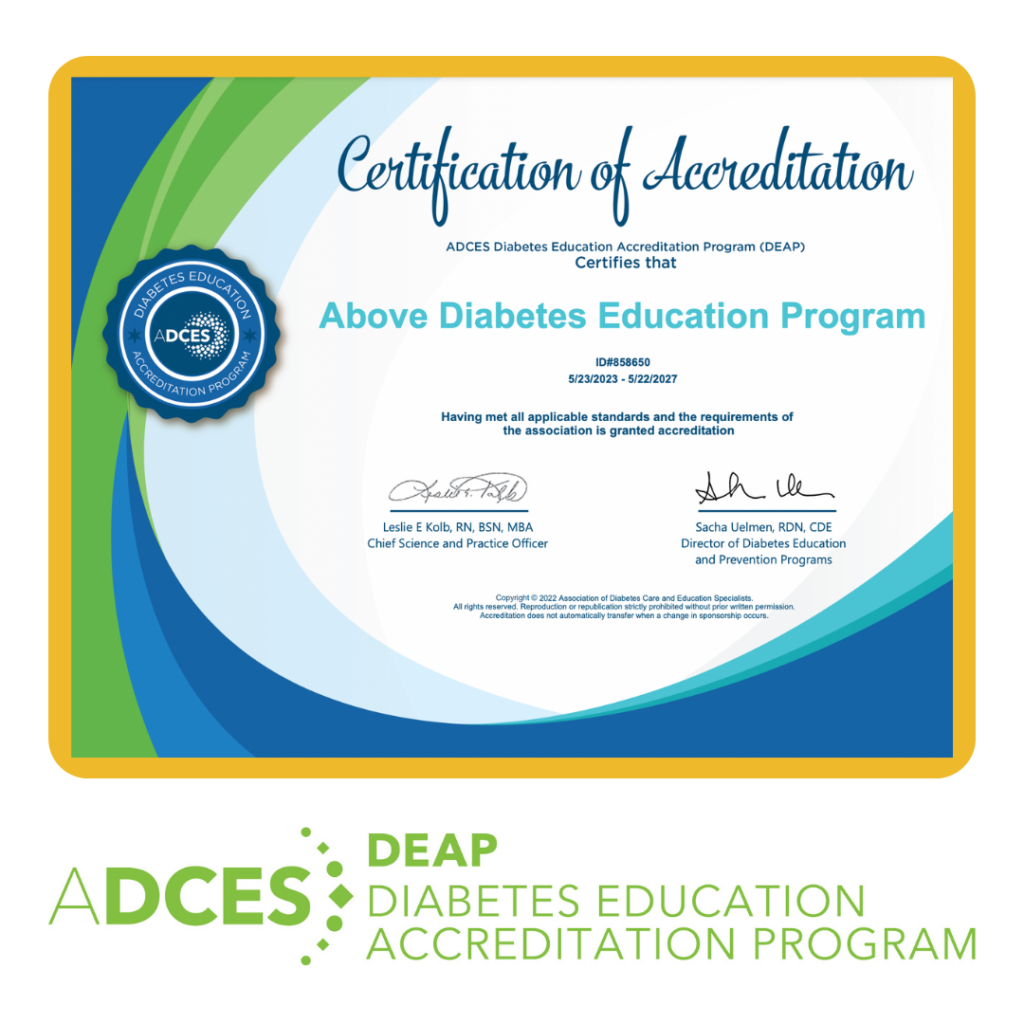 Accredited Above Diabetes Education Program