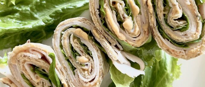 Turkey Hummus Wrap: Low-Carb and High Protein