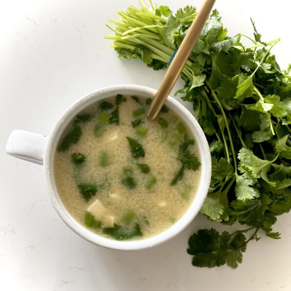 Above Diabetes 5 min High-Protein Bone Broth Miso Soup